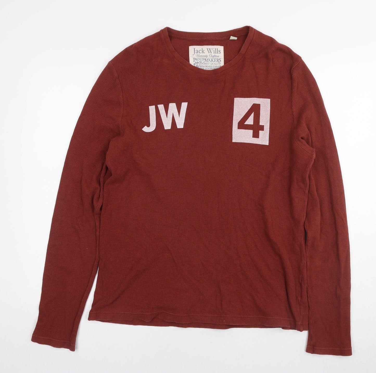 Mens UK Size M Jack Wills Brown Pullover Sweatshirt