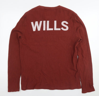 Mens UK Size M Jack Wills Brown Pullover Sweatshirt