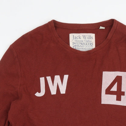 Mens UK Size M Jack Wills Brown Pullover Sweatshirt