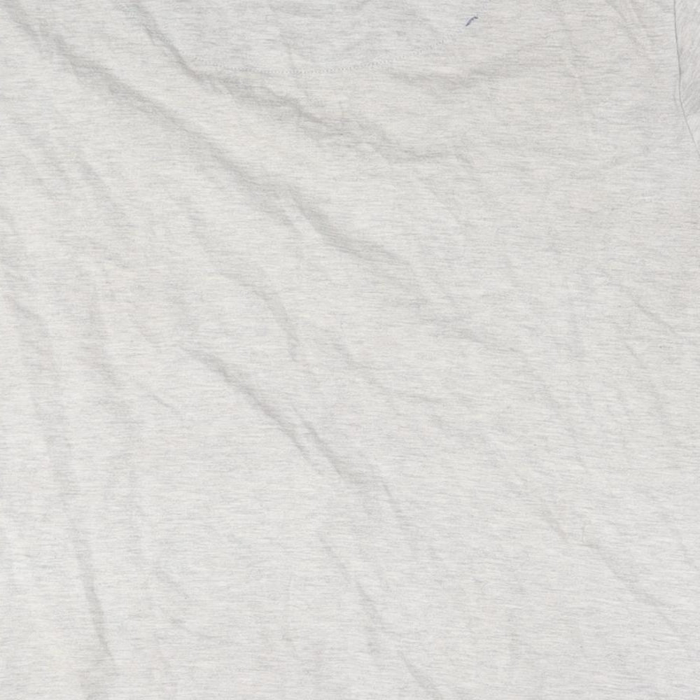 Womens UK Size 14 Disney Grey Basic T-Shirt