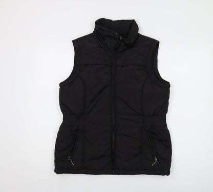 Maine Womens Black Jacket Waistcoat Size 14 Zip