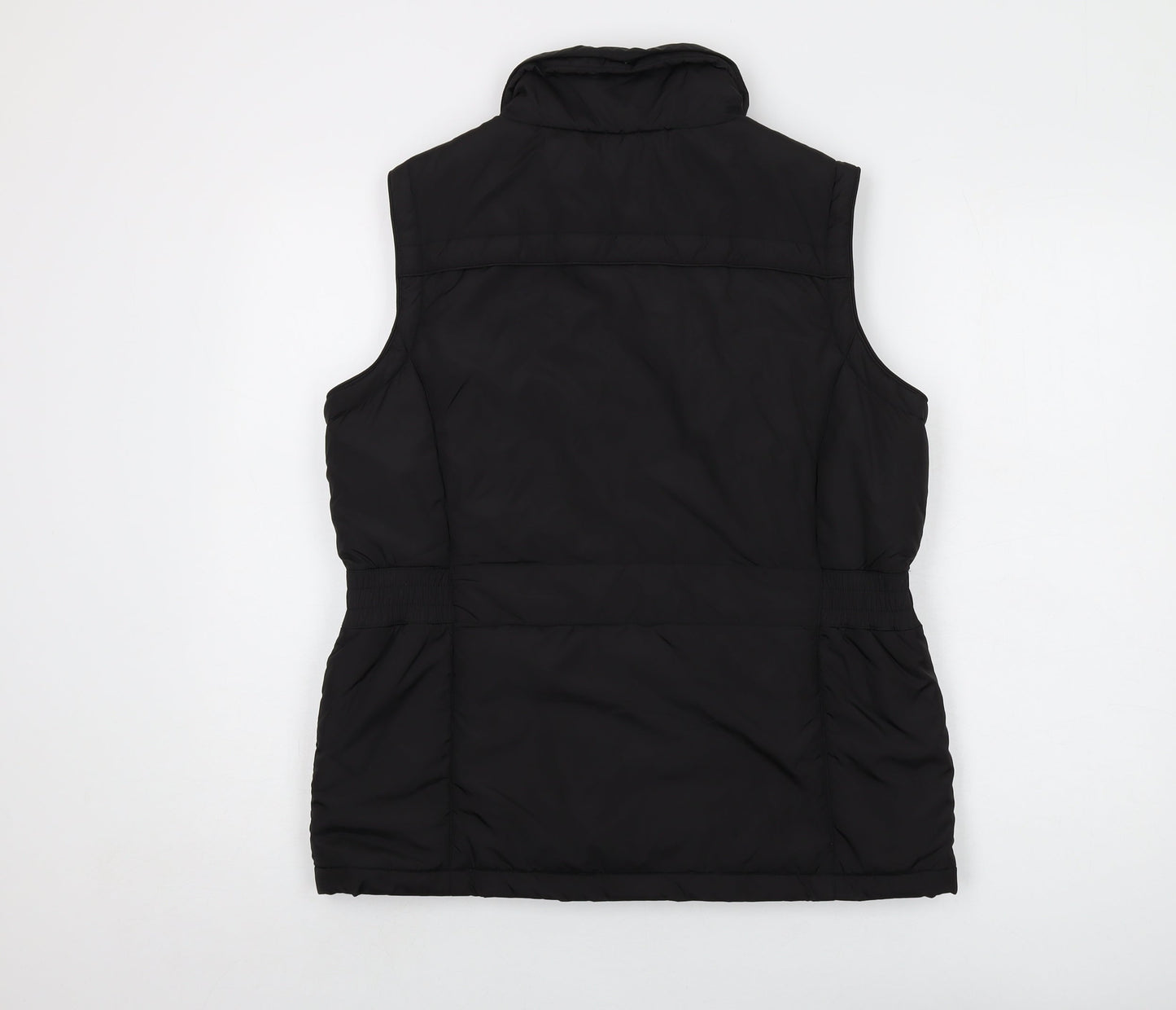 Maine Womens Black Jacket Waistcoat Size 14 Zip