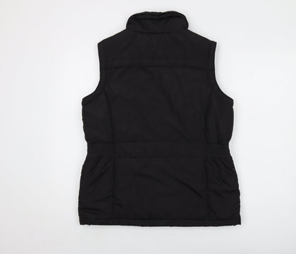 Maine Womens Black Jacket Waistcoat Size 14 Zip