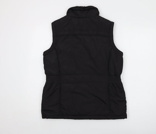 Maine Womens Black Jacket Waistcoat Size 14 Zip