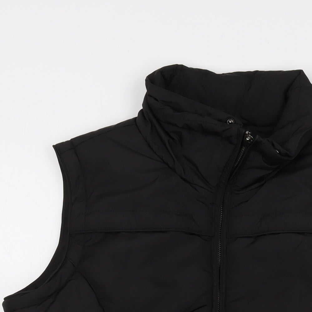 Maine Womens Black Jacket Waistcoat Size 14 Zip
