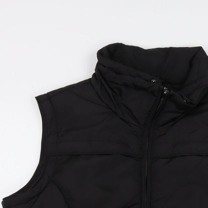 Maine Womens Black Jacket Waistcoat Size 14 Zip