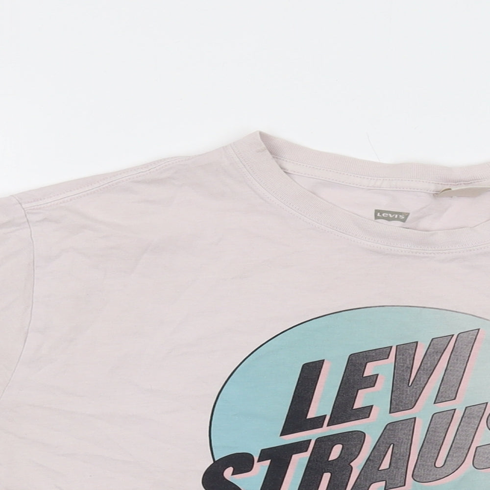 Womens UK Size S Levi's Pink Basic T-Shirt