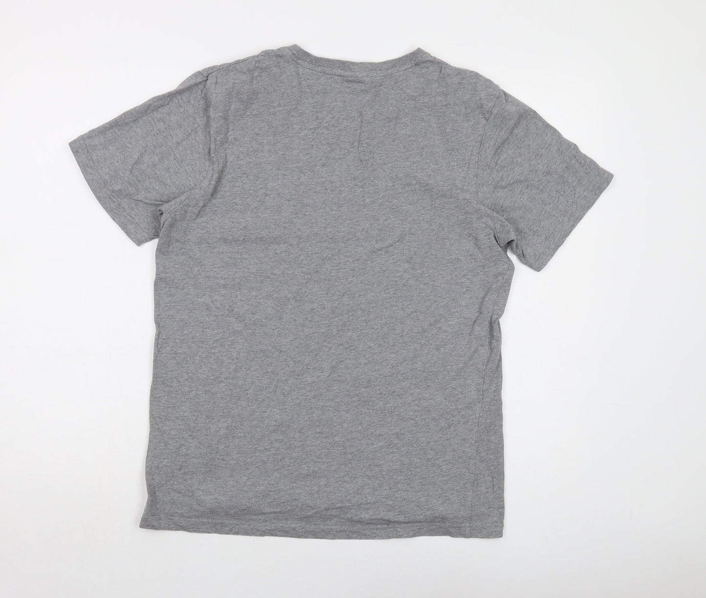 MINI Mens Grey Cotton T-Shirt Size L Crew Neck