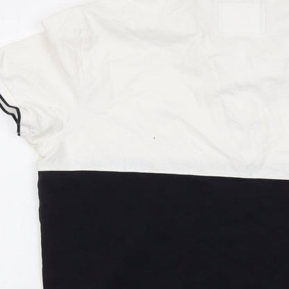 Hollister Mens Black Cotton Polo Size S Collared Button