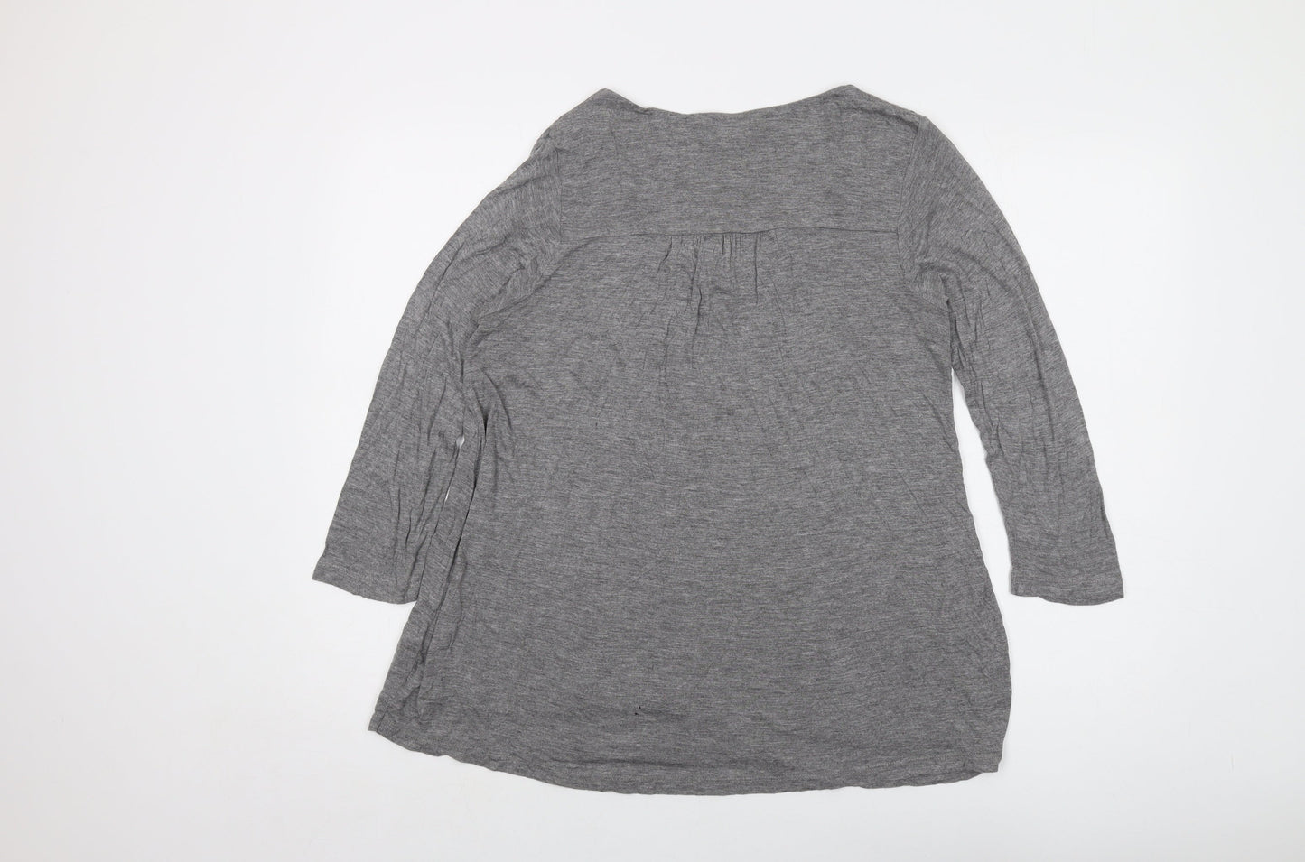 Womens UK Size 12 Monsoon Grey Basic Blouse