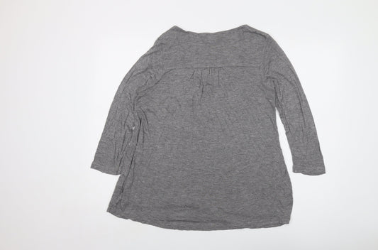 Womens UK Size 12 Monsoon Grey Basic Blouse