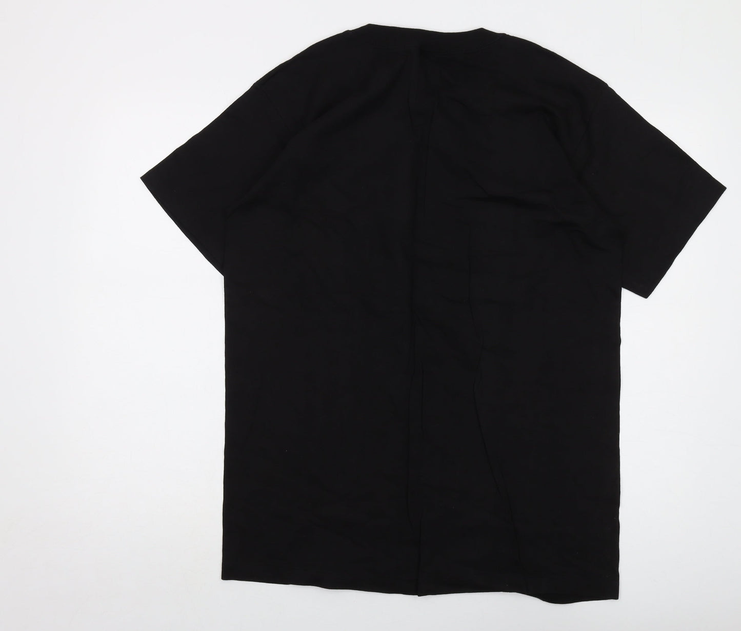 Alcatraz Mens Black Cotton T-Shirt Size L Crew Neck