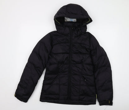 Burton Womens Black Puffer Jacket Jacket Size XS Zip