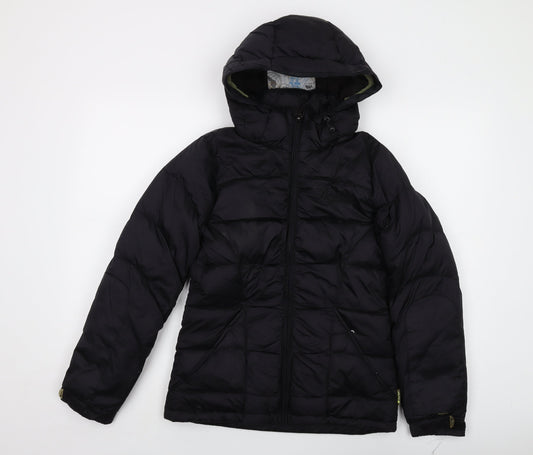 Burton Womens Black Puffer Jacket Jacket Size XS Zip
