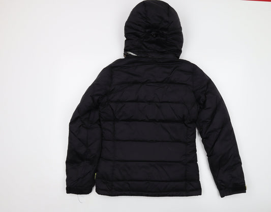 Burton Womens Black Puffer Jacket Jacket Size XS Zip