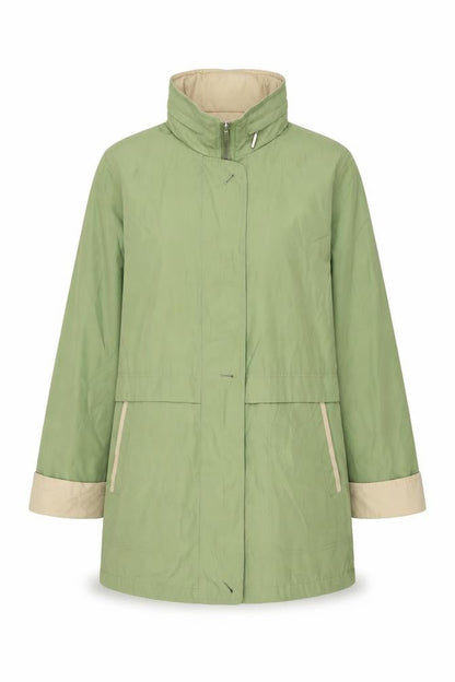 Marks & Spencer Womens Green Jacket Size 12 Zip