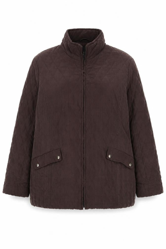 Authentic Womens Brown Jacket Size 16 Zip