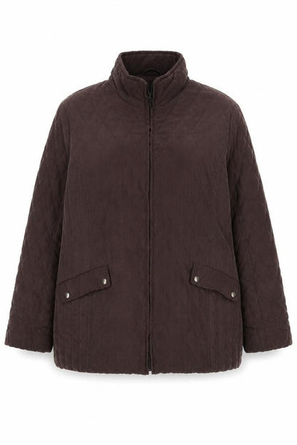 Authentic Womens Brown Jacket Size 16 Zip