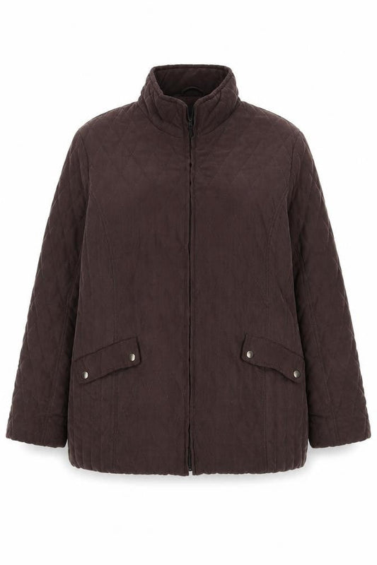 Authentic Womens Brown Jacket Size 16 Zip
