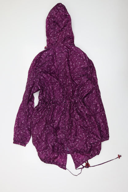 Womens UK Size S JBC Collection Purple Parka Coat