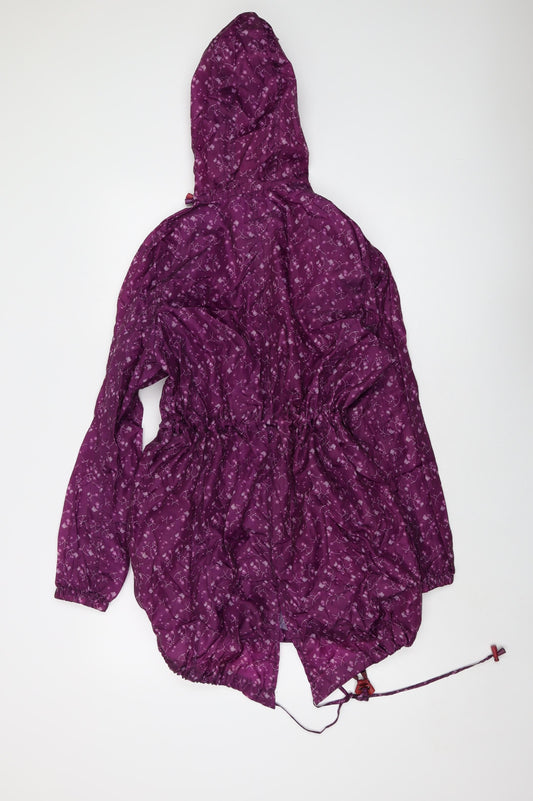 Womens UK Size S JBC Collection Purple Parka Coat
