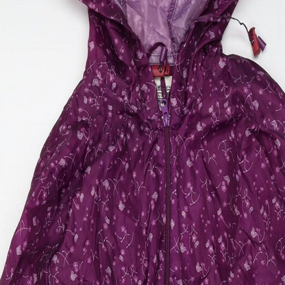 Womens UK Size S JBC Collection Purple Parka Coat