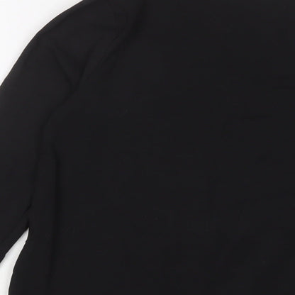 Womens UK Size 10 Missguided Black Basic T-Shirt