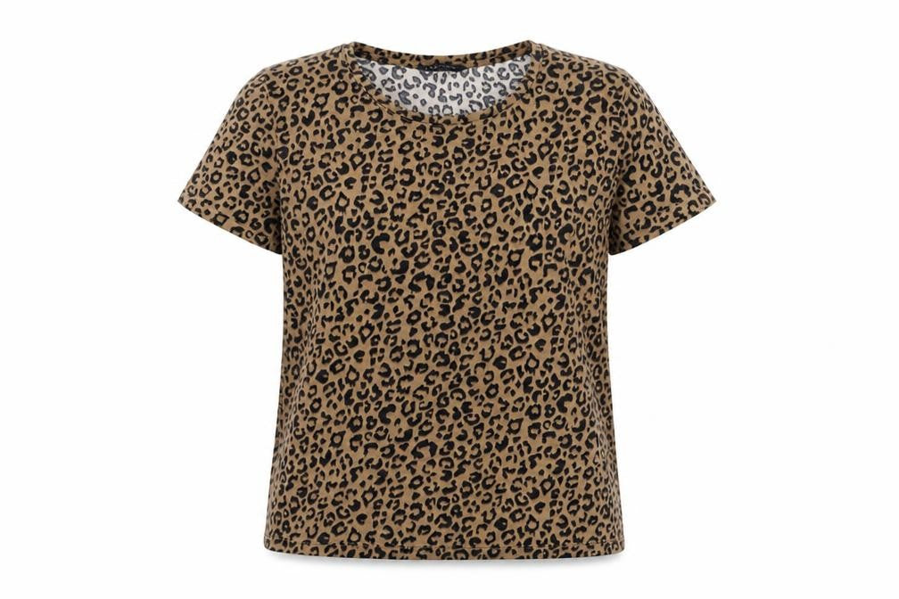 Womens UK Size 8 Marks and Spencer Brown Basic T-Shirt