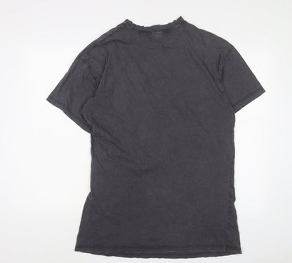 H&M Womens Grey Cotton T-Shirt Dress Size XS Crew Neck Pullover - Los Angeles