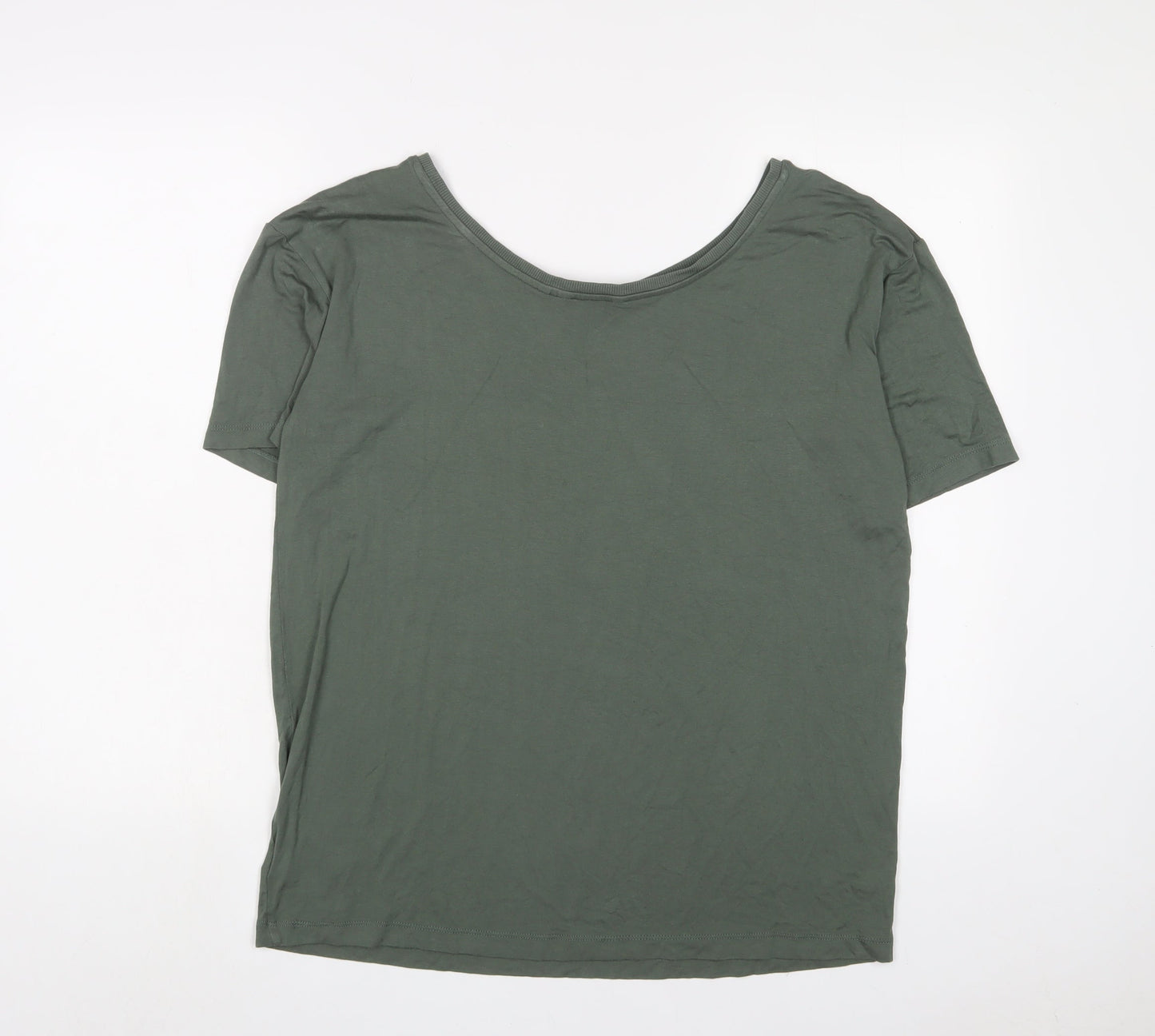 Womens UK Size 10 NEXT Green Basic T-Shirt