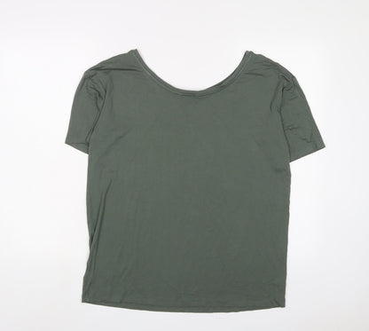 Womens UK Size 10 NEXT Green Basic T-Shirt