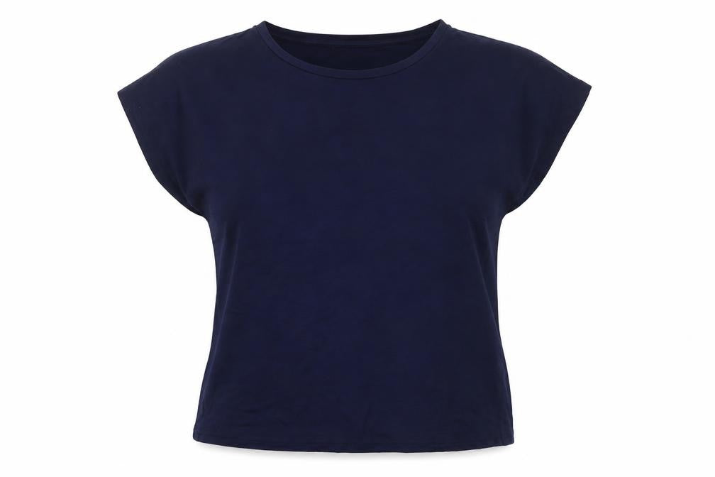 Womens UK Size 12 Studio Blue Basic T-Shirt