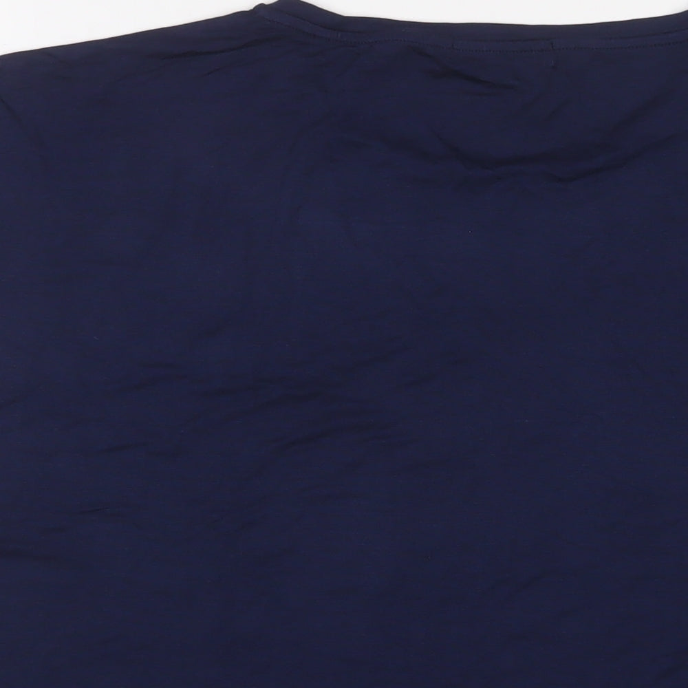 Womens UK Size 12 Studio Blue Basic T-Shirt