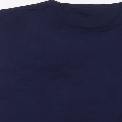Womens UK Size 12 Studio Blue Basic T-Shirt