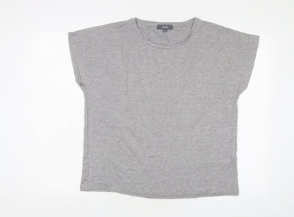 Womens UK Size 12 Studio Grey Basic T-Shirt