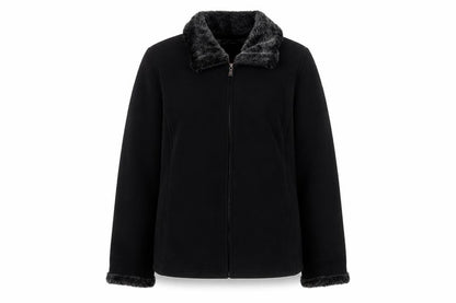 E Studio Womens Black Jacket Size L Zip