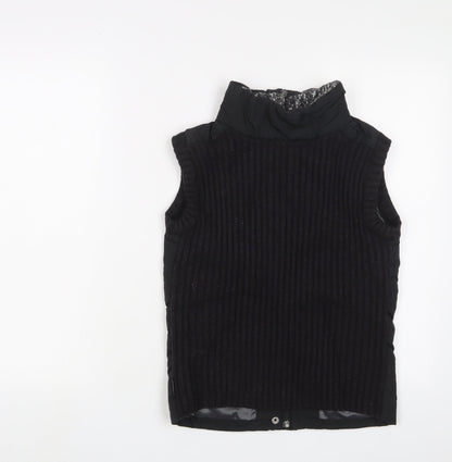 Womens UK Size M Marks and Spencer Black Gilet