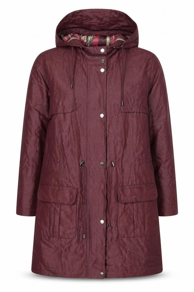 Marks & Spencer Womens Purple Jacket Coat Size 18 Zip