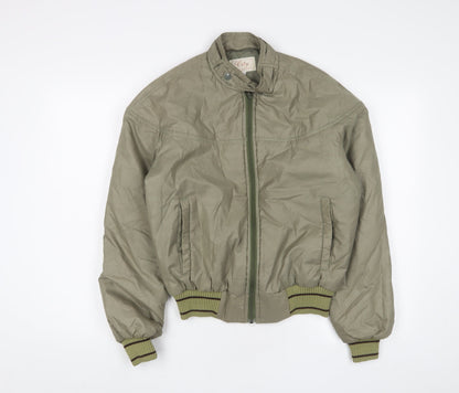 Mens UK Size S City Green Bomber Jacket