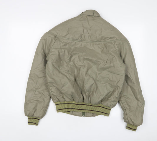Mens UK Size S City Green Bomber Jacket