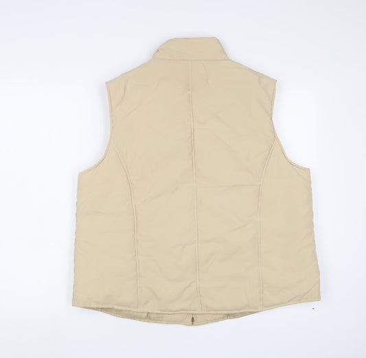 Womens UK Size L EWM Beige Gilet