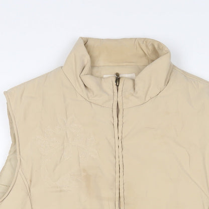 Womens UK Size L EWM Beige Gilet