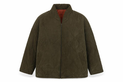 Mens UK Size L Olsen Green Quilted Coat