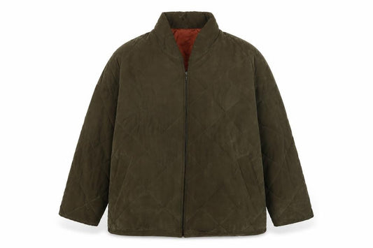 Mens UK Size L Olsen Green Quilted Coat
