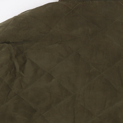 Mens UK Size L Olsen Green Quilted Coat