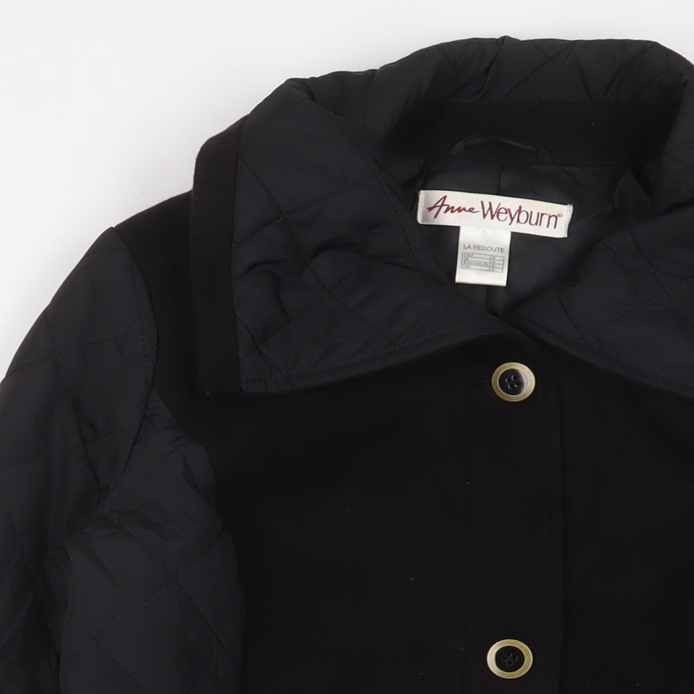 Womens UK Size 14 ANNE WEYBURN Black Jacket