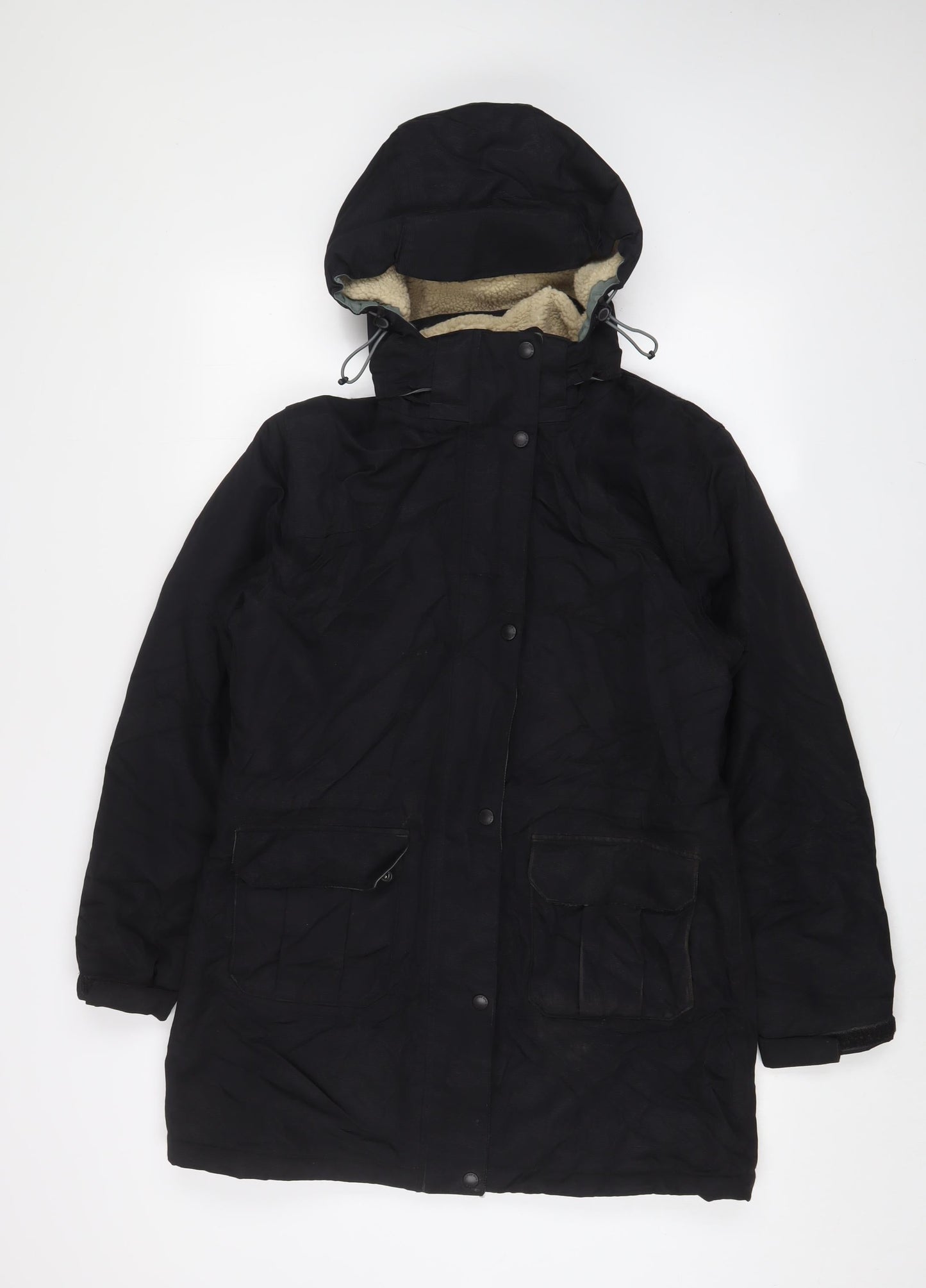 Womens UK Size 6 Lands' End Black Jacket