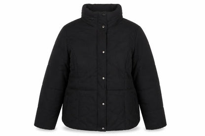 Marks & Spencer Womens Black Quilted Coat Size L Zip