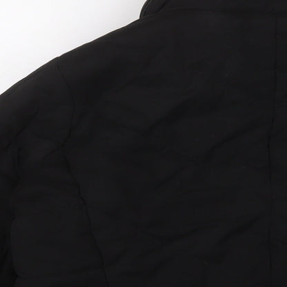 Womens UK Size L Marks and Spencer Black Quilted Coat
