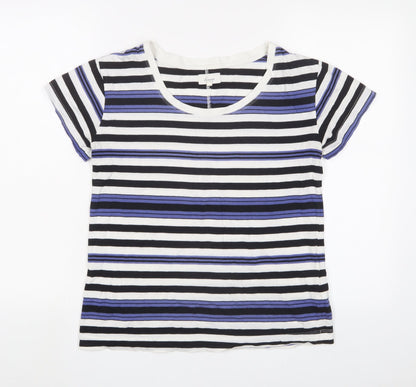 Womens UK Size S Linea Multicoloured Basic T-Shirt